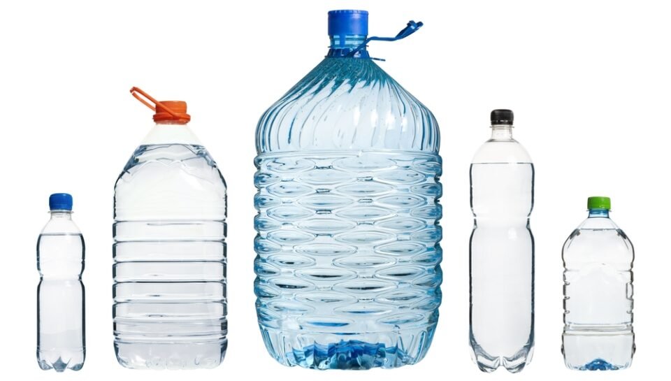 A,Set,Of,Blank,Plastic,Water,Bottles,Of,Different,Volumes,
