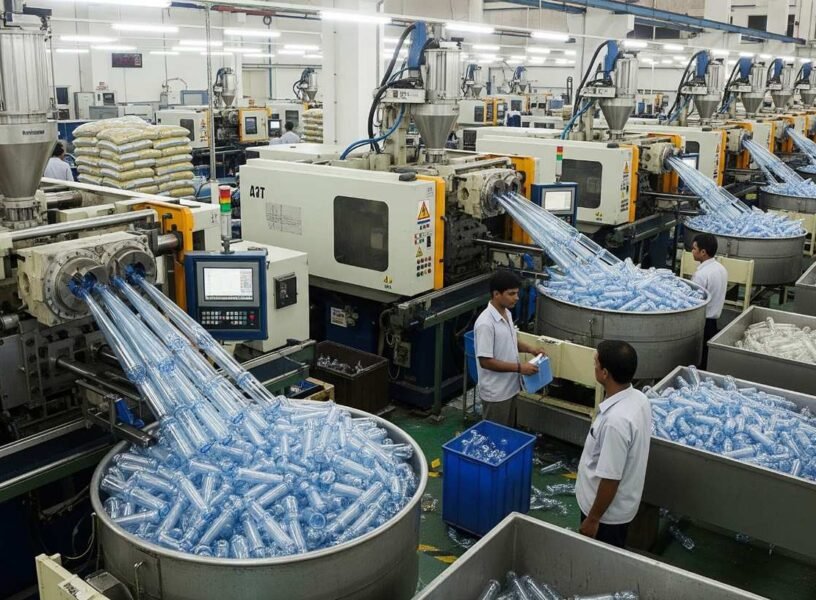 PET preforms being made in India