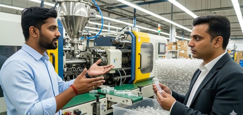 PET preform manufacturer and buyer talking