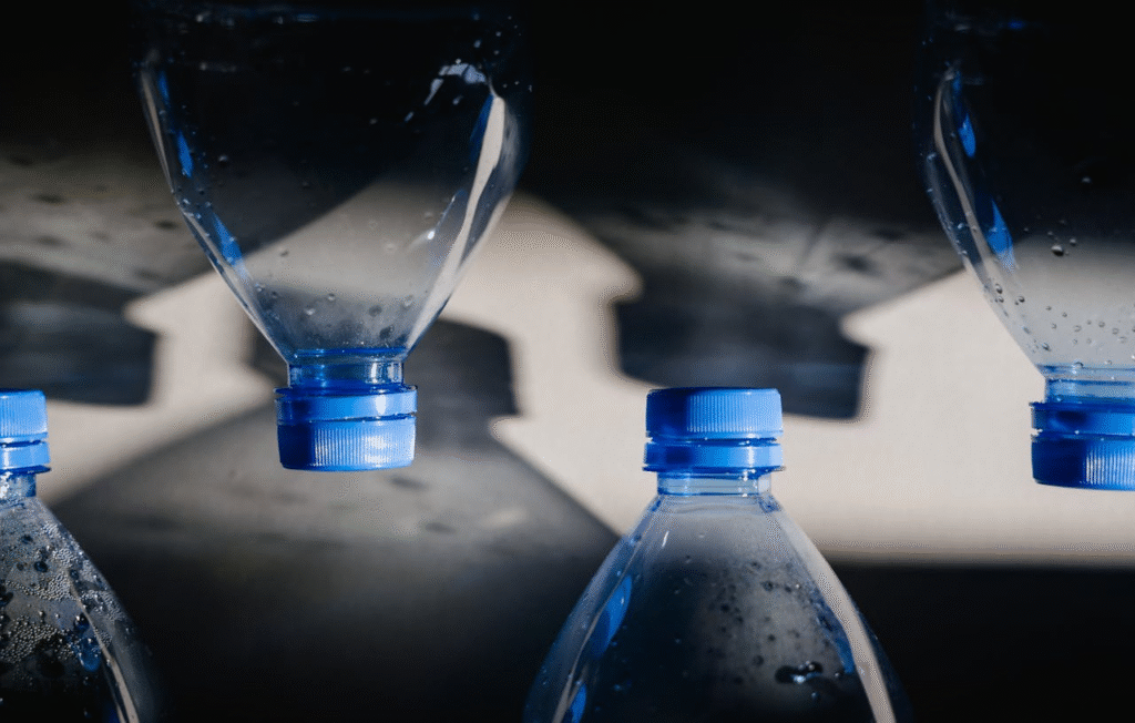 Plastic bottles made from PET preforms